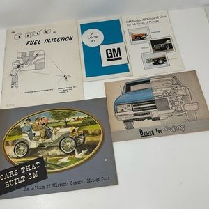 Vintage 1960’s/1970’s General Motors Literature Brochure Booklets, Set of 5
